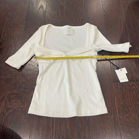 Citizens of Humanity Women Parie Twist Top Milque Off White Size Small NEW - Picture 5 of 11